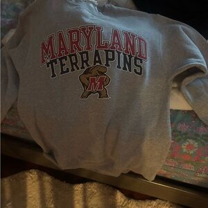 Champion Eco Fleece Gray Sweatshirt University of Maryland
